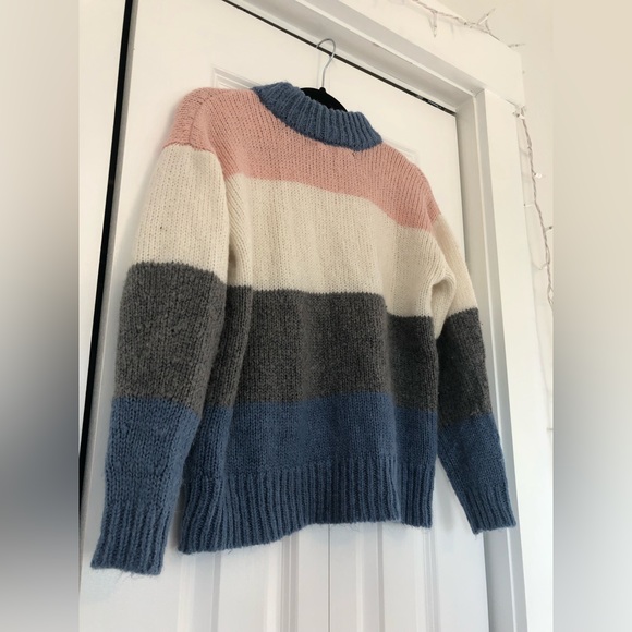 Colorblock Striped Sweater - Picture 2 of 5